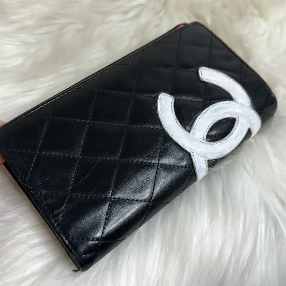 💯Authentic Chanel Bifold  Quilted Long Wallet 🍀